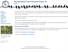 Tablet Screenshot of naturalistsclub.org